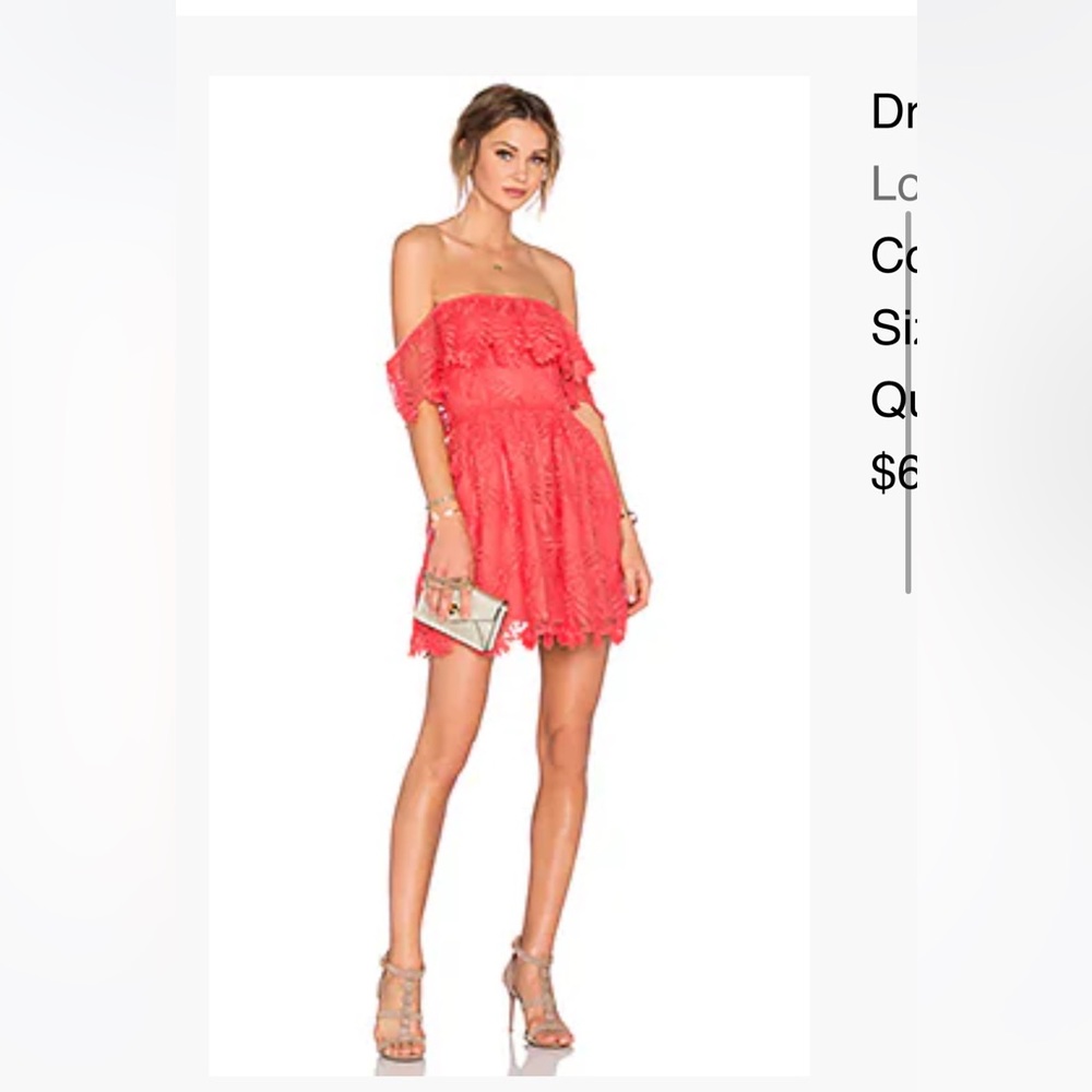 Loves and Friends dress. Coral